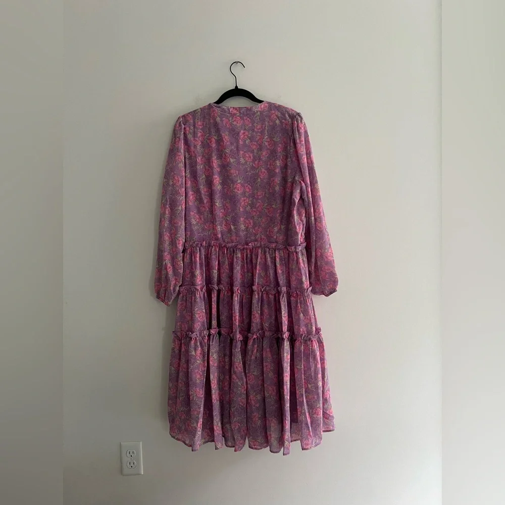 Ivy City Co Lydia Dress in Pink Floral Size 16 - Picture 6 of 7